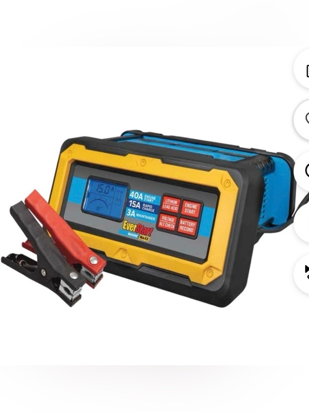 Nib EverStart Portable Battery Charger / Jump Starter - Yellow & Blue